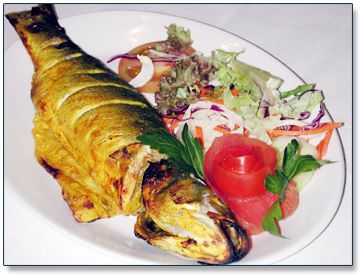 سبزی پلو با ماهی 